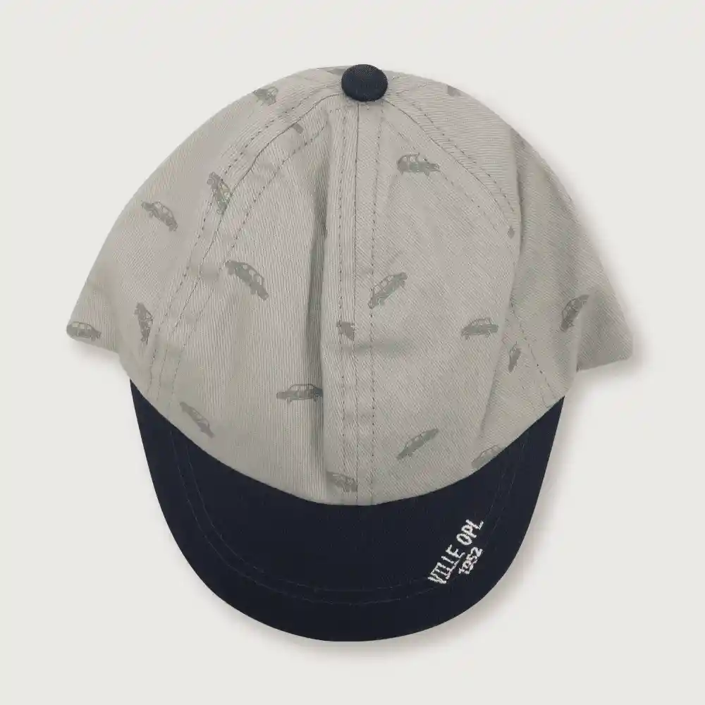 Gorro Jockey Autos Niño Gris Talla M Opaline