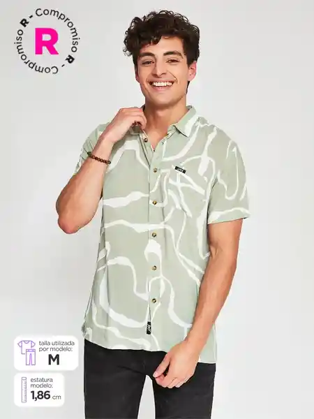 Half Camisa Manga Corta Eloy Verde Claro M SS25
