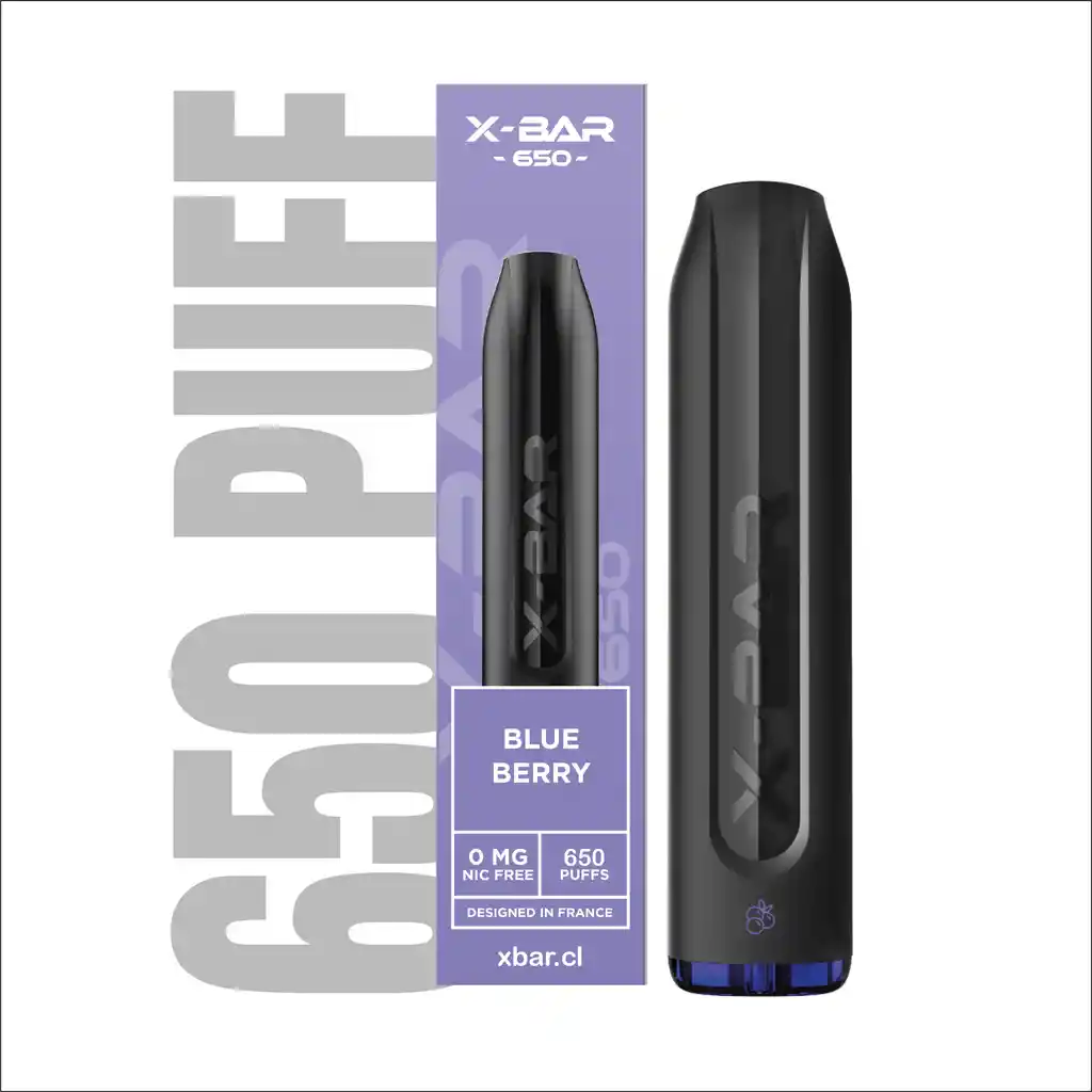 X-Bar Vaporizador Blueberry 650 Puff