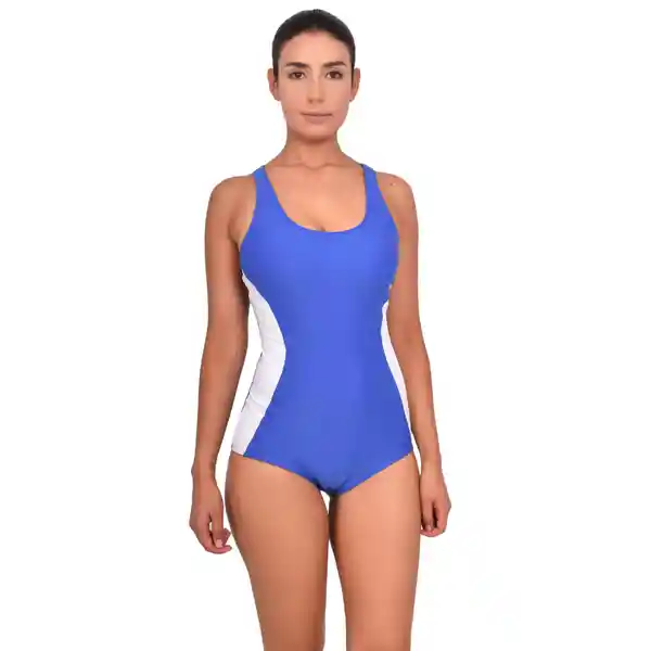 Traje de Baño Deportivo Corte Clásico Azul Talla L Samia