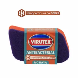 Virutex Esponja Antibacterial Lisa Fibra Suave