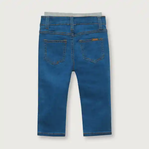 Jean Con Pretina Rib Niño Azul Talla 2A Opaline