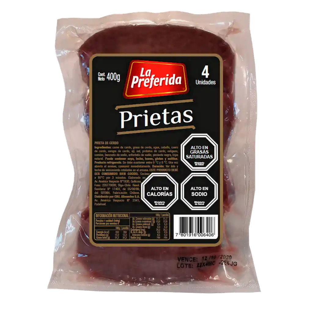 La Preferida Prietas de Cerdo