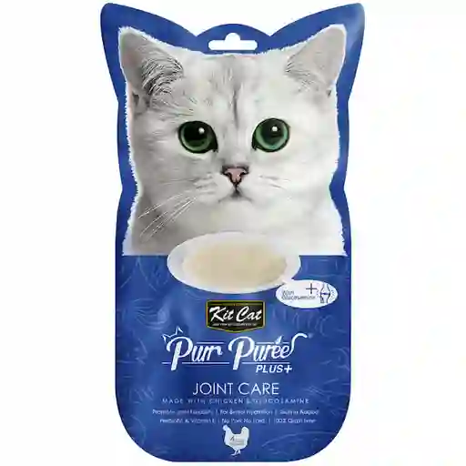 Kitcat Plus Alimento Húmedo para Gato Pur Purees Sabor Pollo 