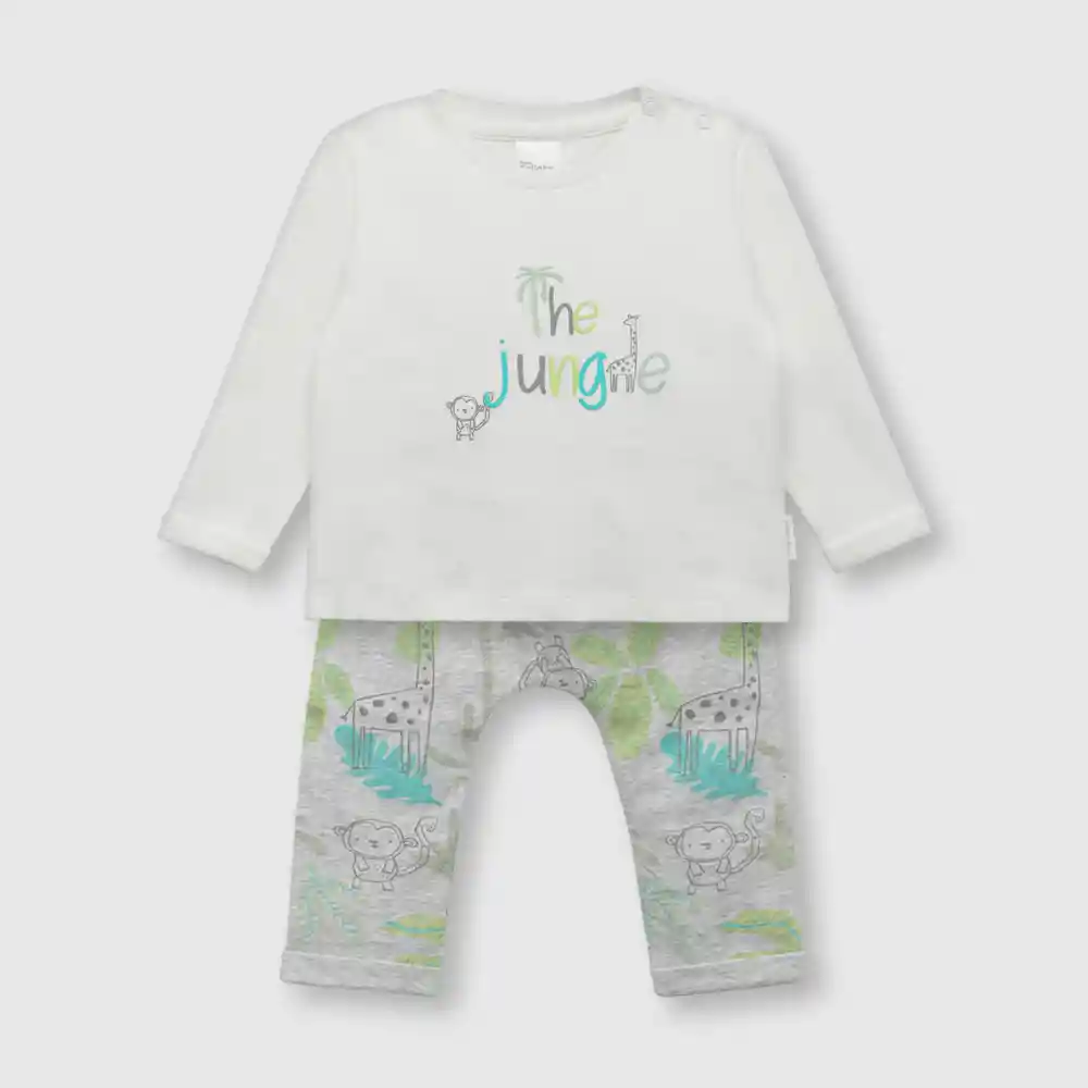 Clemente Safari Para Bebé Niño Blanco Talla 3/6m