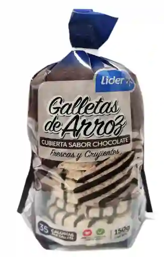 Galletas de Arroz Cubierta Sabor Chocolate Líder