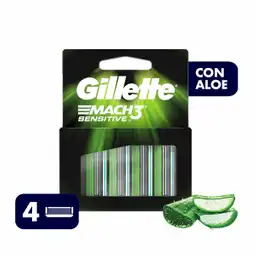 Gillette Repuesto para Máquina de Afeitar Mach3 Sensitive