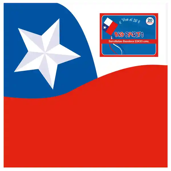 Big Party Servilleta Dieciocheras Chile 33 444244