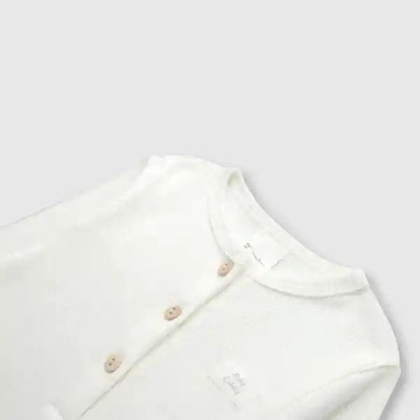 Osito Puño de Bebé Unisex Off White Talla 0/3M Colloky