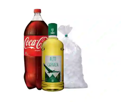Combo Alto 1 L + Coca-Cola 3 L + Hielo 1 Kg