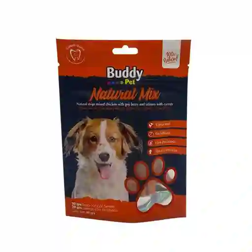 Buddy Snack Para Perro Natural Mix Pollo Salmón