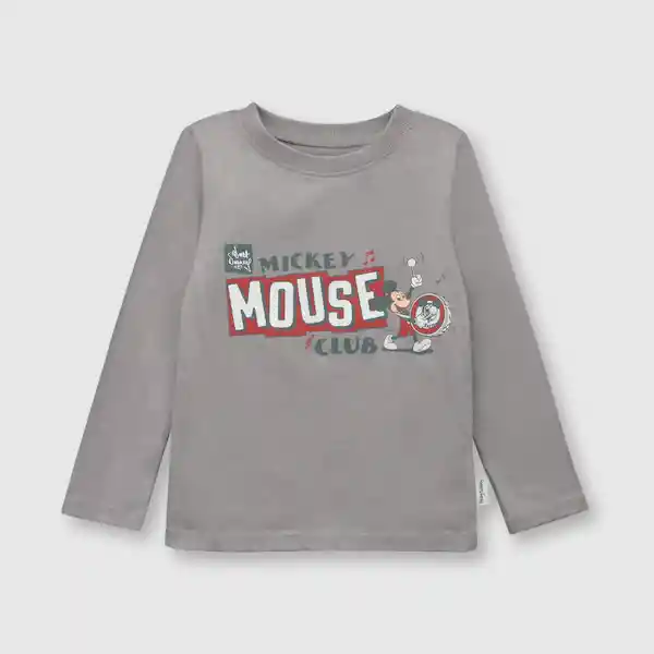 Polera Disney 100 de Bebé Color Gris Talla 6M Colloky