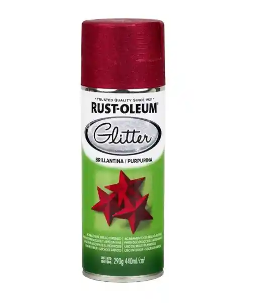 Pintura en Aerosol Glitter Brillantina Rojo 290 g