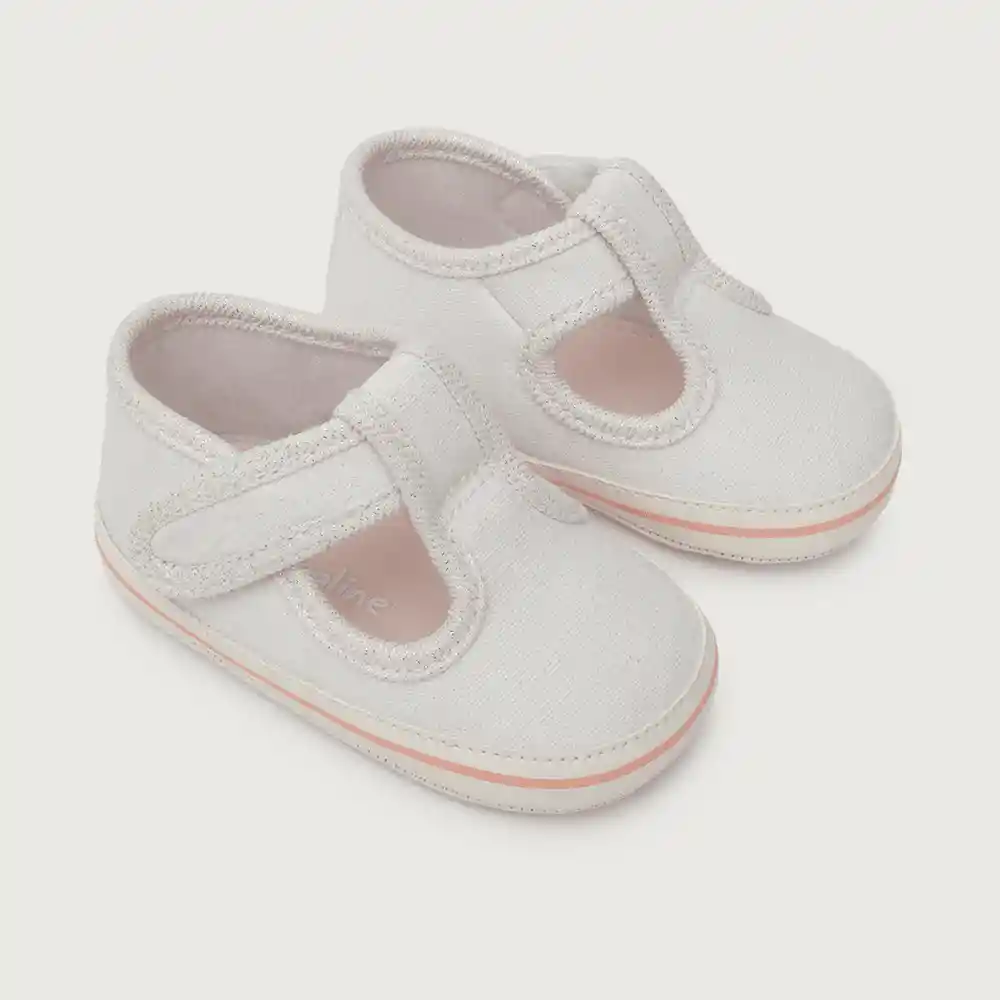 Zapatos Reina De Bebé Textil Niño Blanca Talla 15