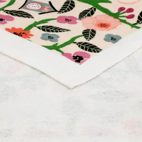 Paño Cocina de Algodón Velour Estampado Flores Casaideas