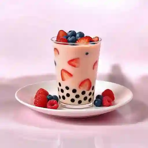 Bubble Tea Berries (Te Helado Con Burbujas)