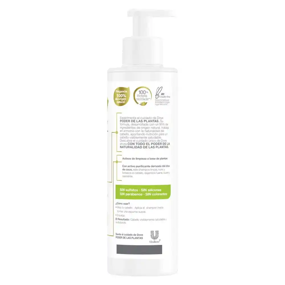 Dove Shampoo Fuerza Bambú