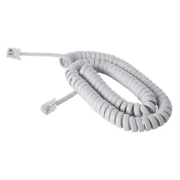 Macrotel Cable Para Auricular Teléfono Blanco 3 m