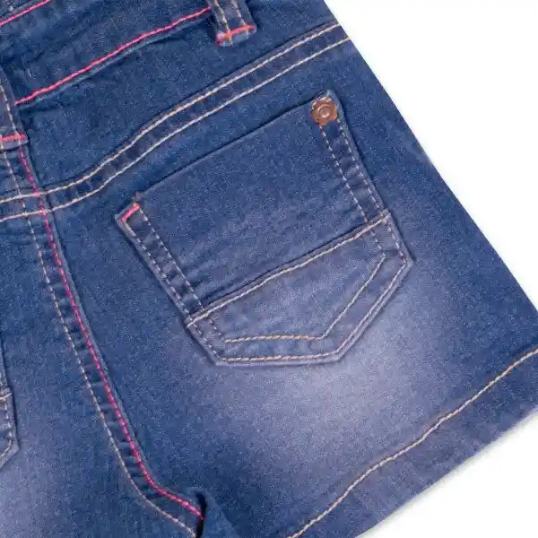 Jardinera Bebé Niña Denim Talla 9 M Pillín