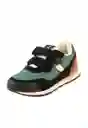 Zapatillas Sport Jogging 2 Velcros W24 Niño Negro 35 932 Ficcus