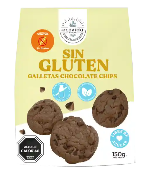 Ecovida Galletas Choco Chips sin Gluten 