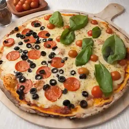 Pizza Margherita Mitad Pizza Pepperoni