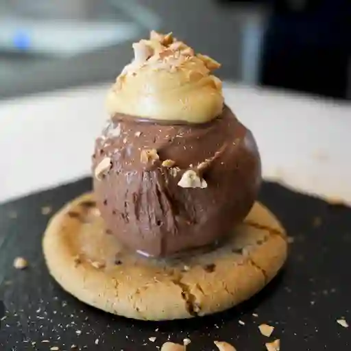 Galletón de Vainilla con helado