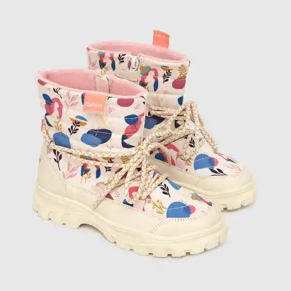 Botas Con Cierre Frozen Para Niña Blanca Talla 33 Colloky