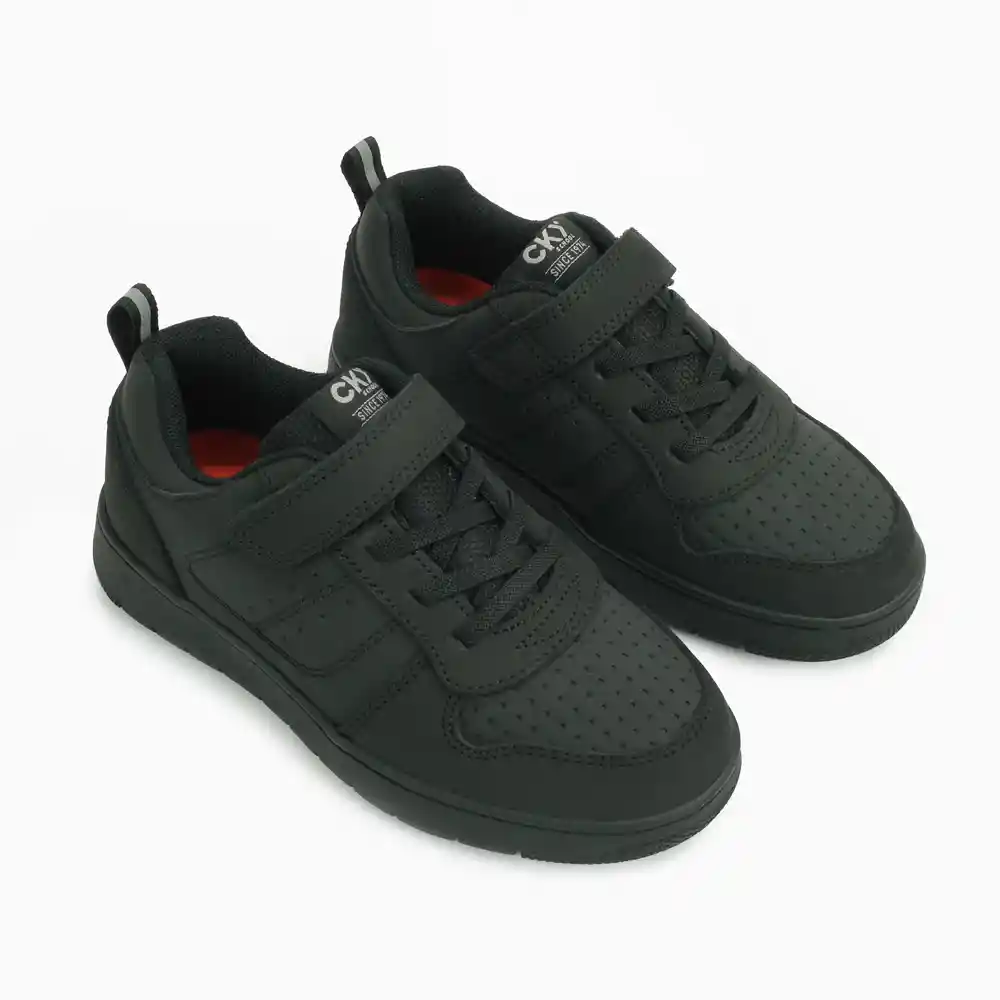 Zapatillas Urbana Escolar De Senior Niño Negra Talla 37