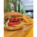 Hamburguesa Doble 🍔 + Papas 🍟