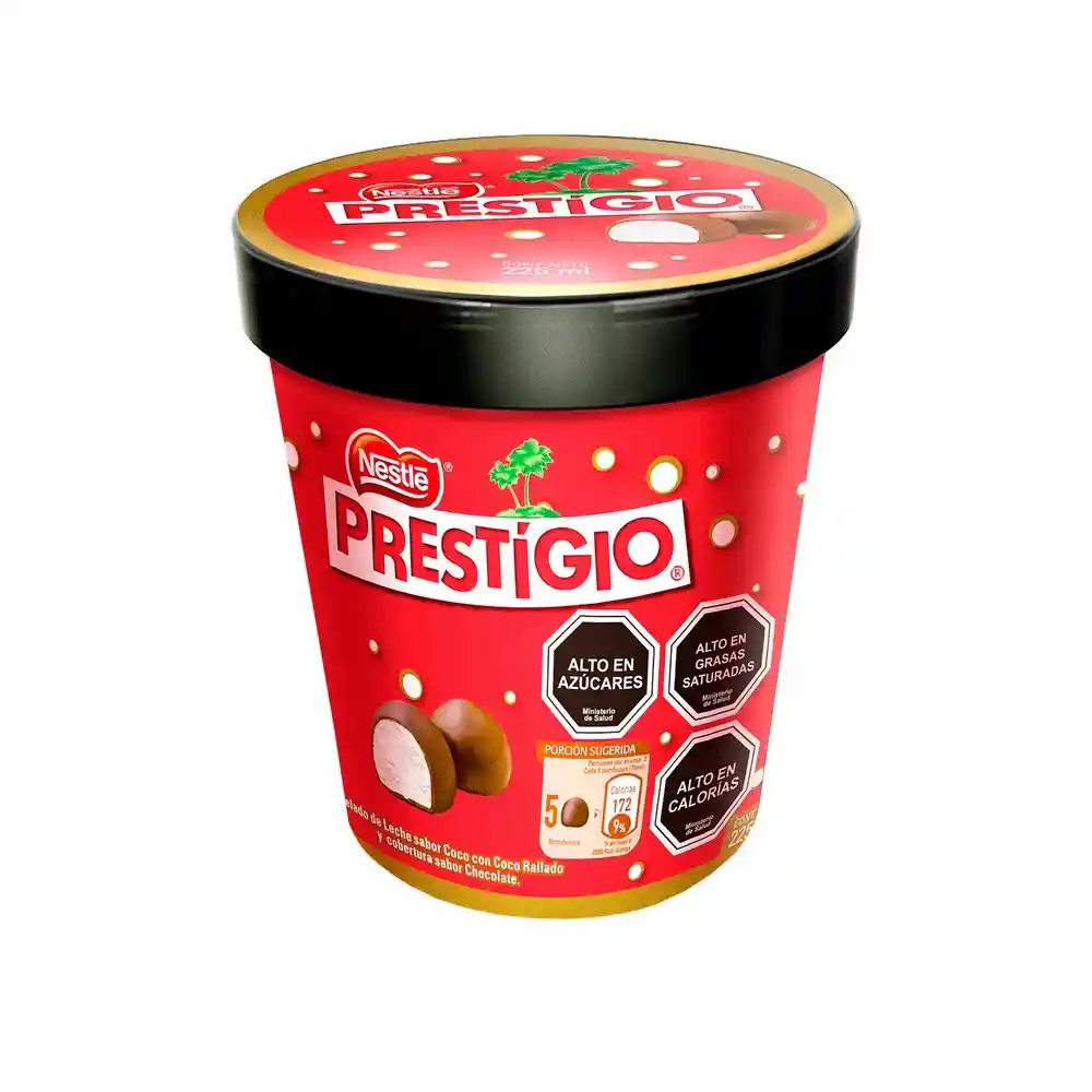 Savory Prestigio Helado Bombom Coco con Cobertura de Chocolate