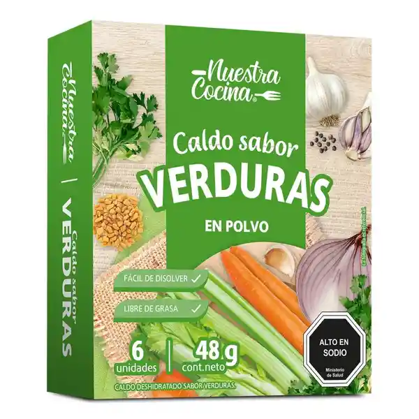 Nuestra Cocina Caldo Polvo Verduras