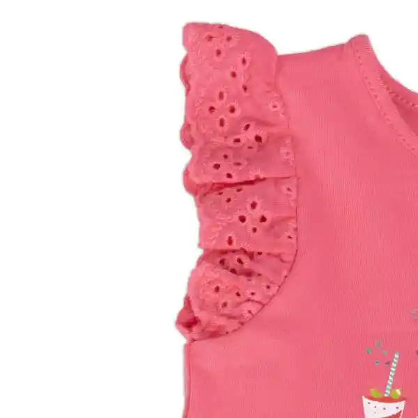 Polera Bebé Niña Fucsia Talla 3 A Pillín