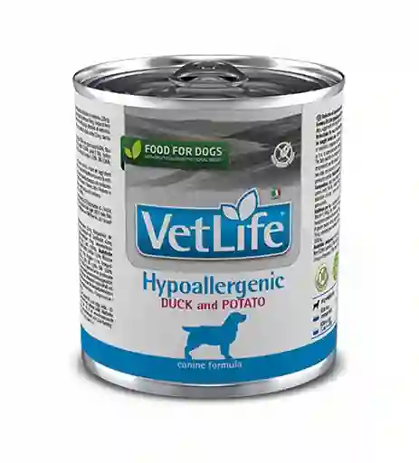 Vet Life Alimento para Perro Medicado Hipoalergénico   Sabor a Pato y Papa 