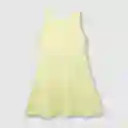 Vestido Puño Para Niña Color Amarillo Talla 12a