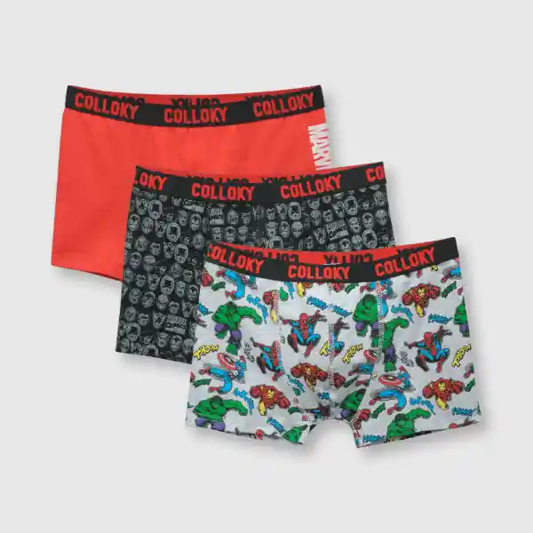 Bóxerde Niño Gris Melange Talla 4A Colloky