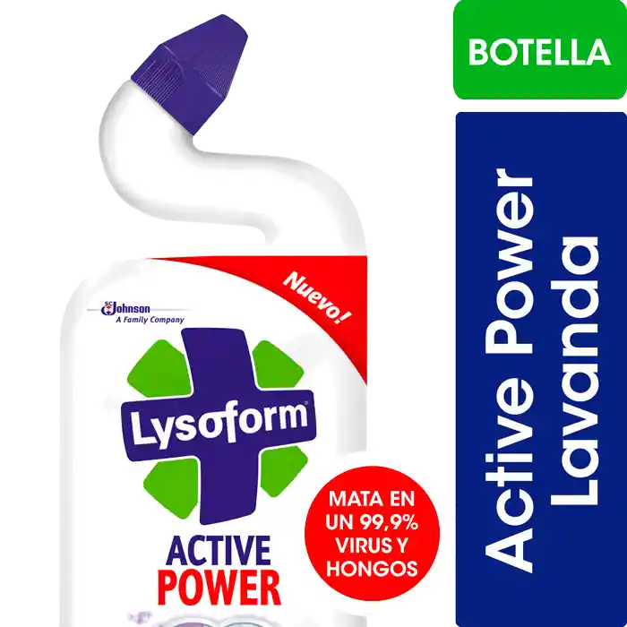 Lysoform Limpiador de Inodoro Active Power Aroma a Lavanda