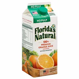 Floridas Natural Jugo de Naranja sin Pulpas Pasteurizado