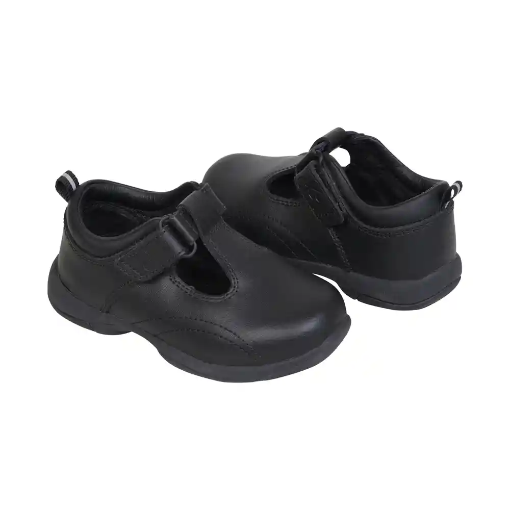 Zapatos Reina Escolar Junior Para Niña Negra Talla 28