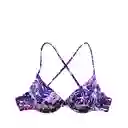 Bikini Estilo Sostén Con Amarras Est Morado Talla XL Samia