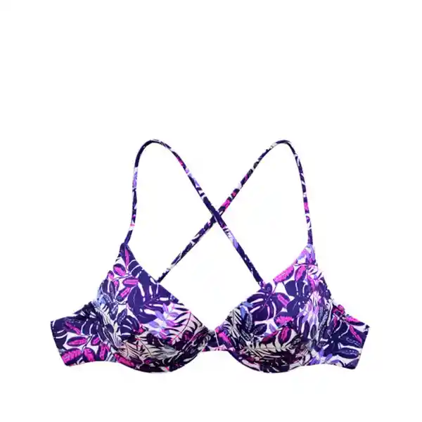 Bikini Estilo Sostén Con Amarras Est Morado Talla XL Samia