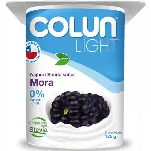 Colun Yoghurt Batido Light Sabor Mora