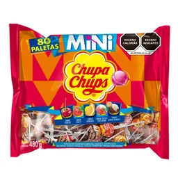 Paletas De Caramelo Chupa Chups Mini Varios Sabores Bolsa 80
