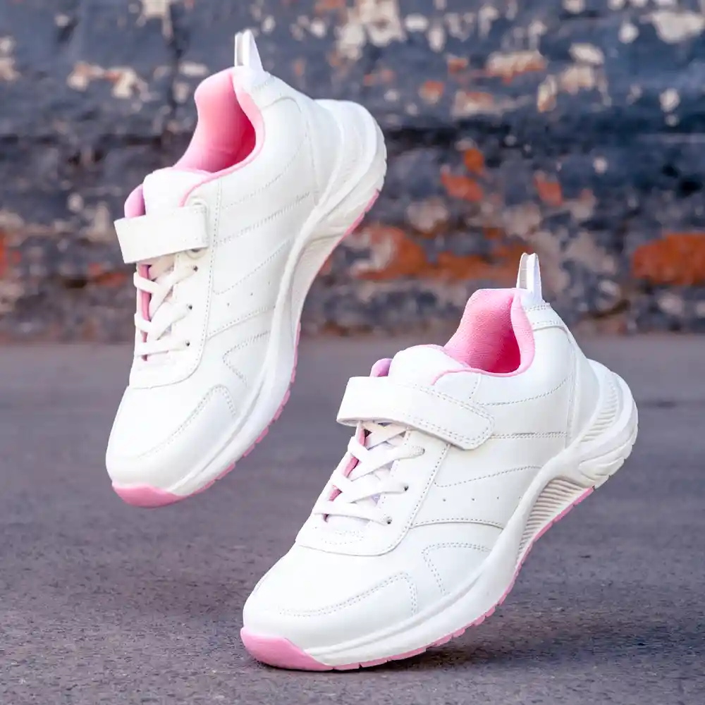 Zapatillas Deportiva Escolar De Senior Niña Rosada T. 38