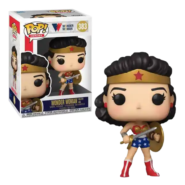 Funko Pop! Figura de Colección Wonder Woman 80th Golden Age