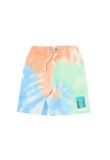 Bermuda Tie Dye Holiday Boys Naranjo Talla 08 - 261