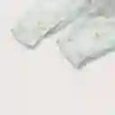 Pantalón De Bebé Niño Sin Corte Algas Blanco Talla 3m