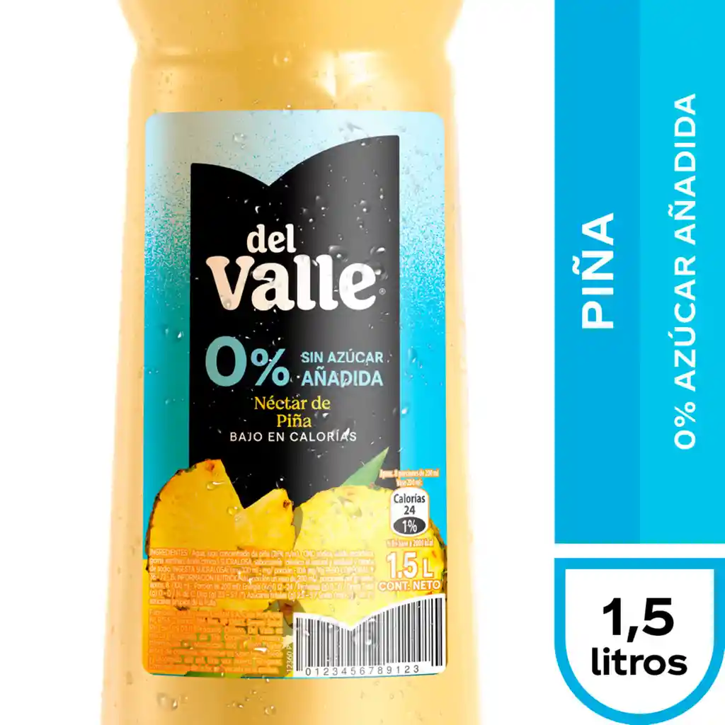 Néctar Del Valle Piña 0% Azúcar Añadida