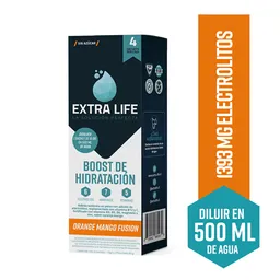 Extra Life Boost de Hidratación Orange Mango 4 Sachets