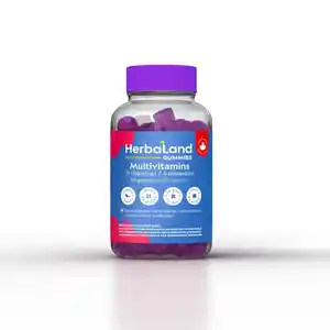 Herbaland Multivitamínico Sin Gluten Sabor Berry Mix